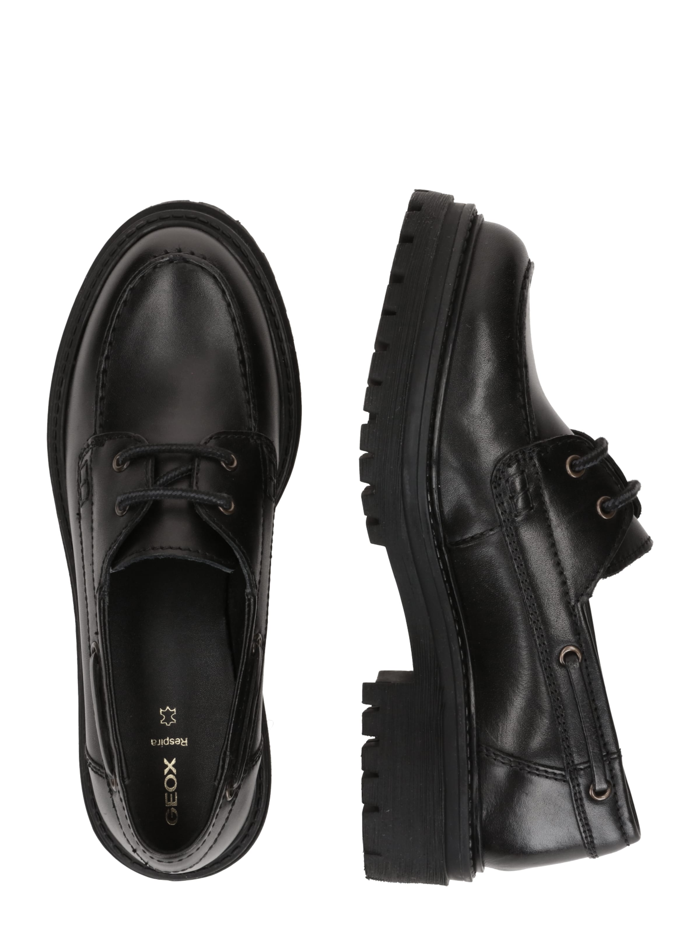 GEOX Обувь на шнуровке 'SCARPE' в Черный