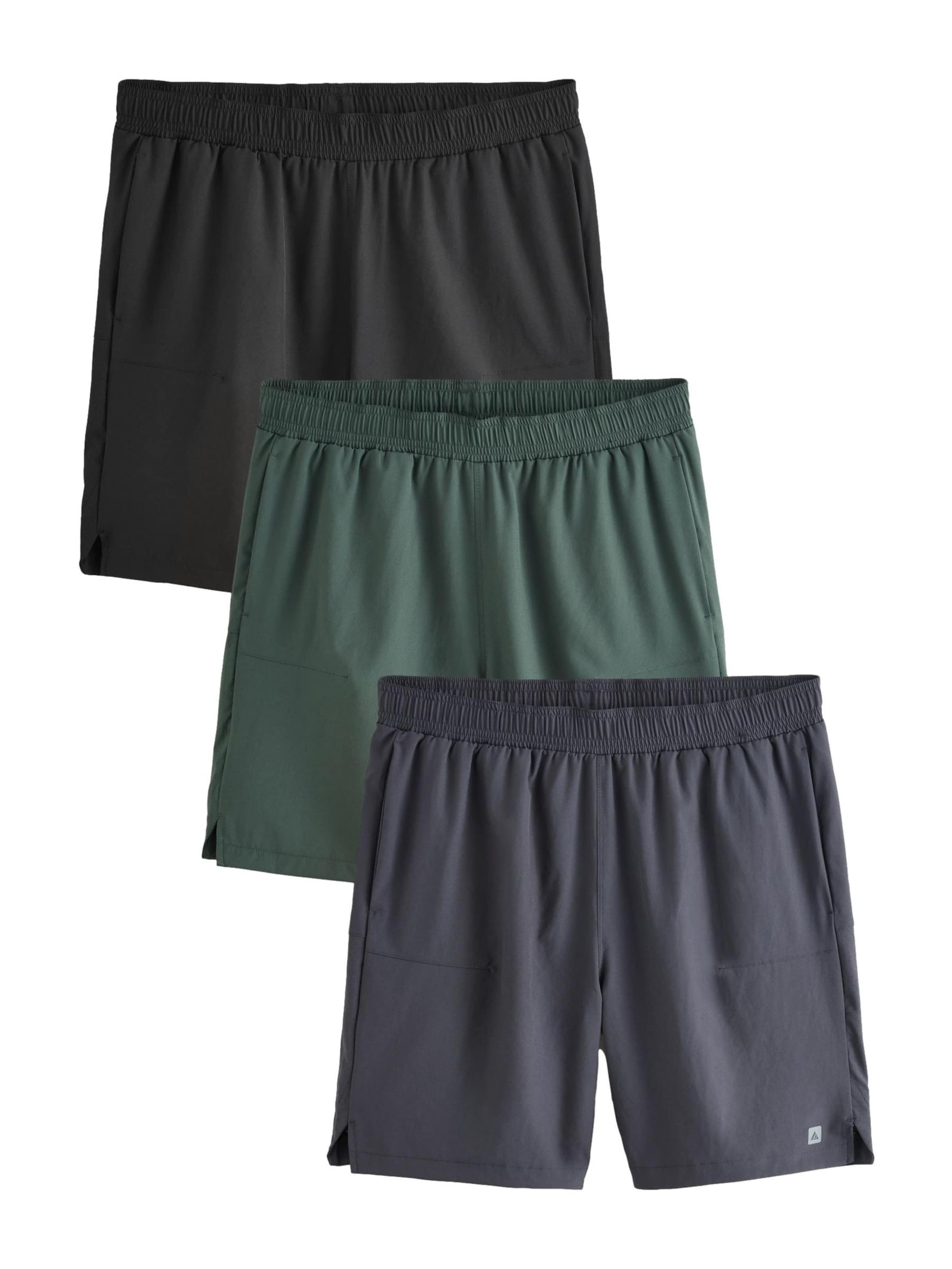 Next Sportbroek in de kleur Grafiet / Donkergroen / Zwart, Productweergave