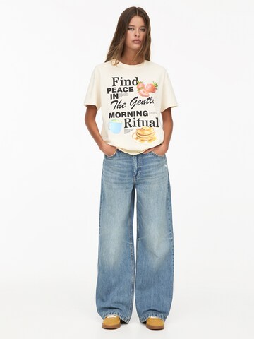 Pull&Bear Tričko – béžová