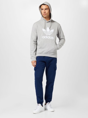 Effilé Pantalon cargo 'Trefoil Essentials ' ADIDAS ORIGINALS en bleu