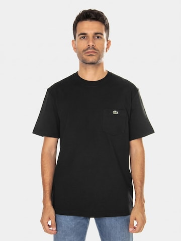 T-Shirt 'T-SHIRT BLACK' LACOSTE en noir : devant