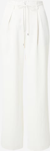 Wide Leg Pantalon à pince s.Oliver BLACK LABEL en blanc : devant