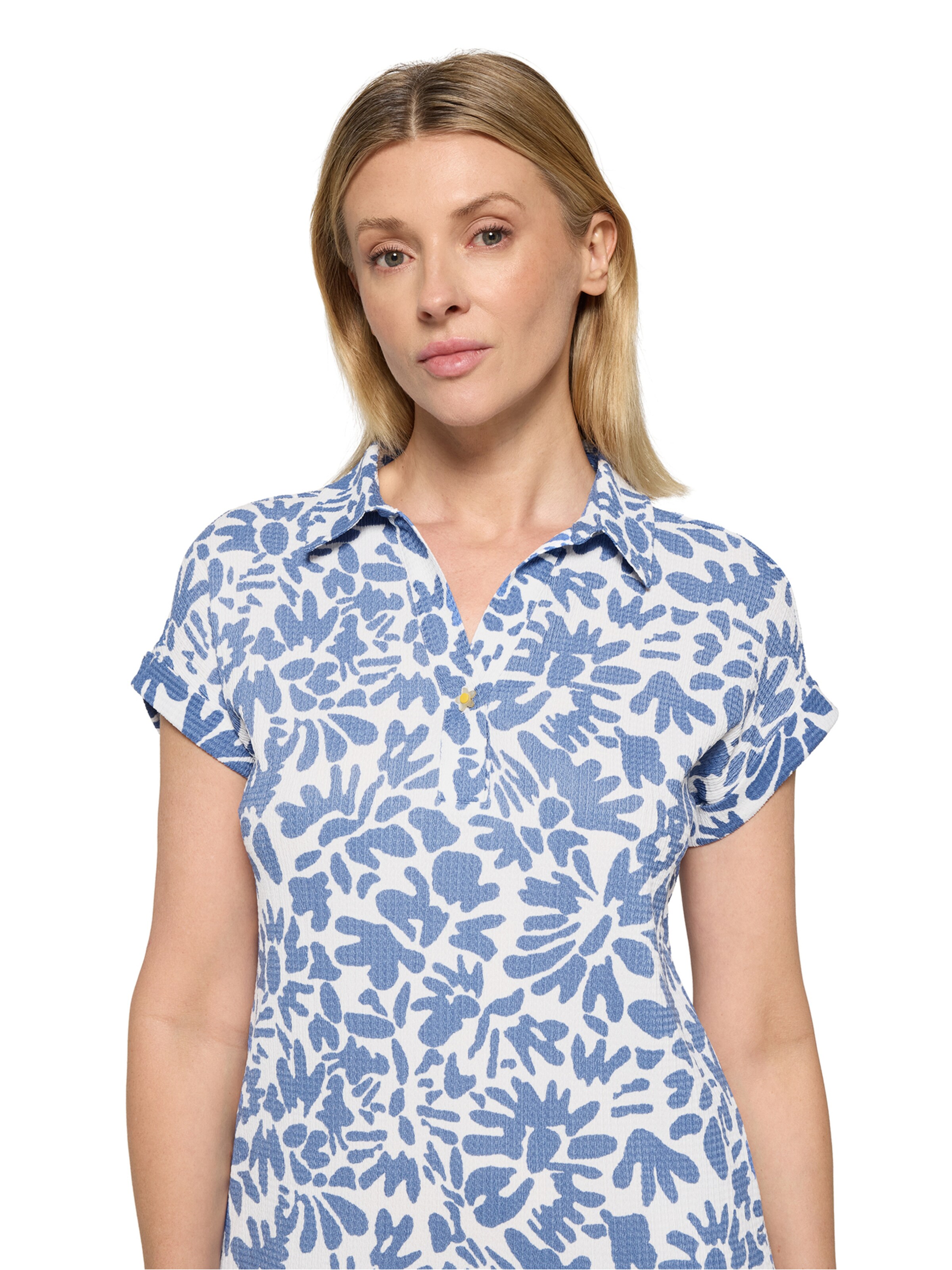 Cartoon Casual-Kleid mit überschnittenen Ärmeln in Weiß