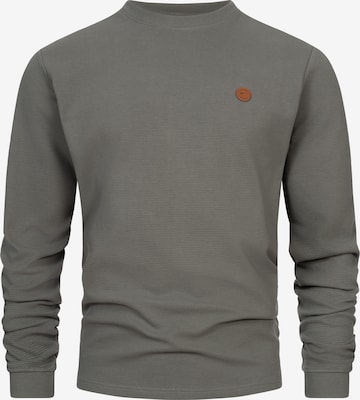INDICODE JEANS Sweatshirt in Grijs: voorkant