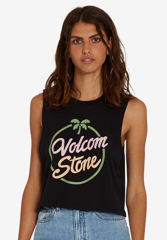 Volcom Top 'Stone Hour' in Black: front