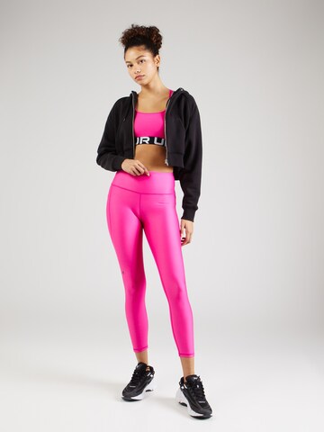 UNDER ARMOUR Skinny Sports trousers in Pink