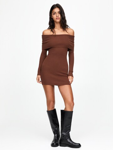 Robes en maille Pull&Bear en marron