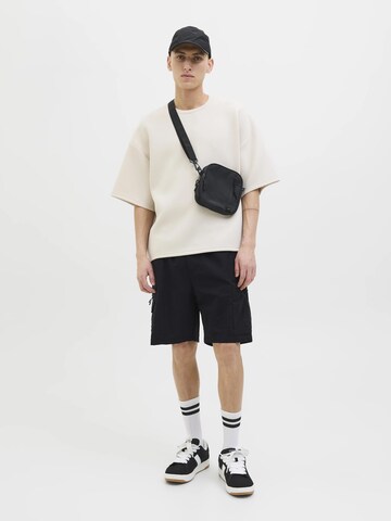 JACK & JONES Loosefit Cargobroek in Zwart