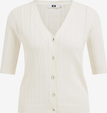 Cardigan WE Fashion en blanc : devant