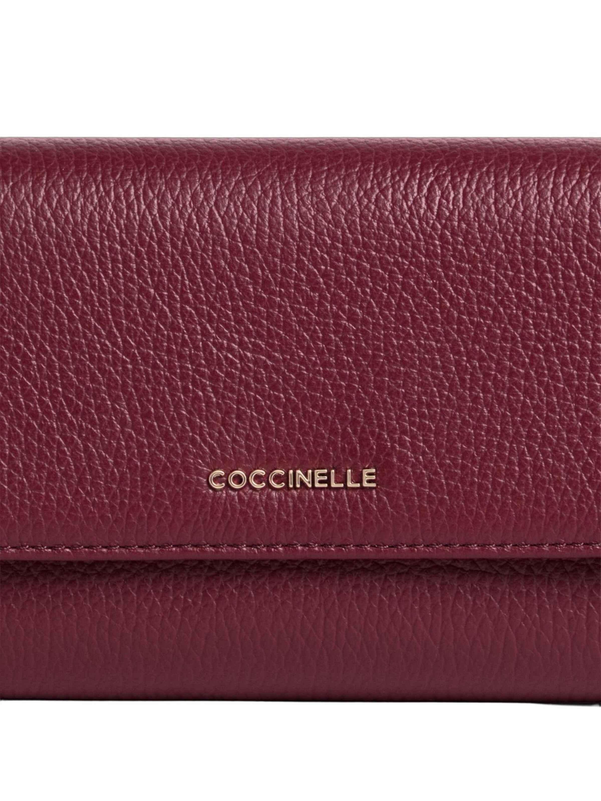 Portamonete 'COCCINELLE METALLIC 6' di Coccinelle in rosso