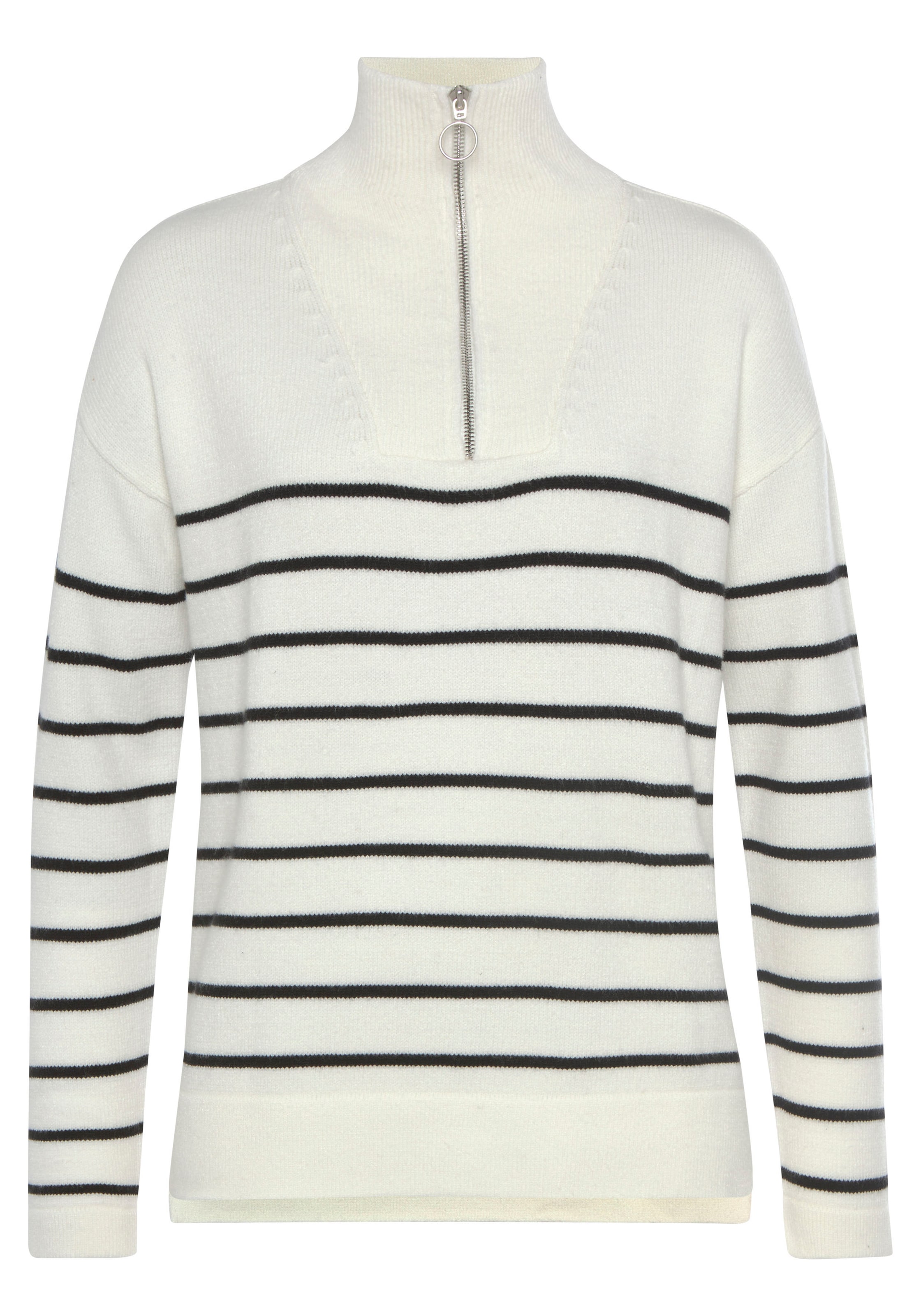 Bruno Banani Pullover in Weiß: Vorderseite