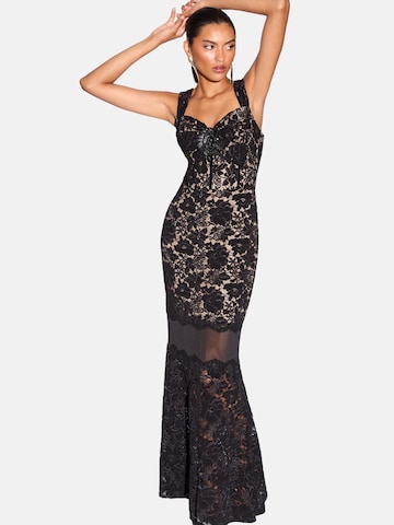 Robe de soirée Lipsy en noir : devant