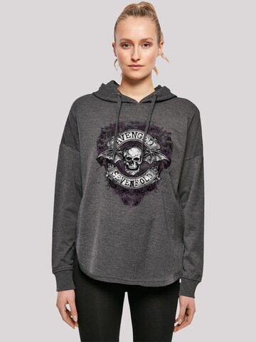 Sweat-shirt 'Avenged Sevenfold Rock Metal Band Bat Flourish' F4NT4STIC en gris : devant
