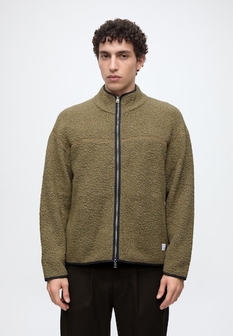 NORSE PROJECTS - Casaco de velo 'Bjerget' em castanho: frente