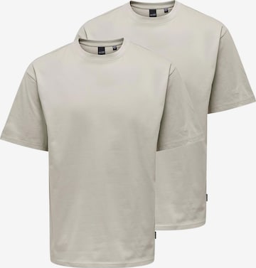 Only & Sons Shirt 'Onsfred' in Beige: front
