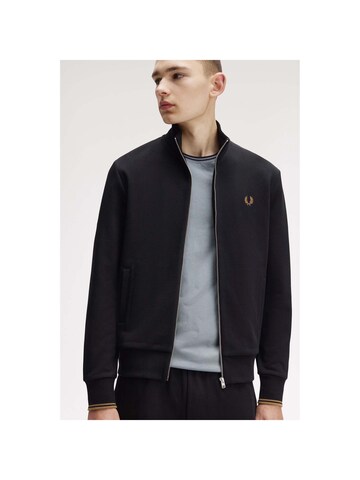 Sweat-shirt Fred Perry en noir : devant