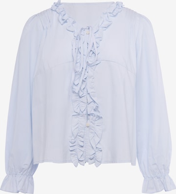 IZIA - Blusa em azul: frente