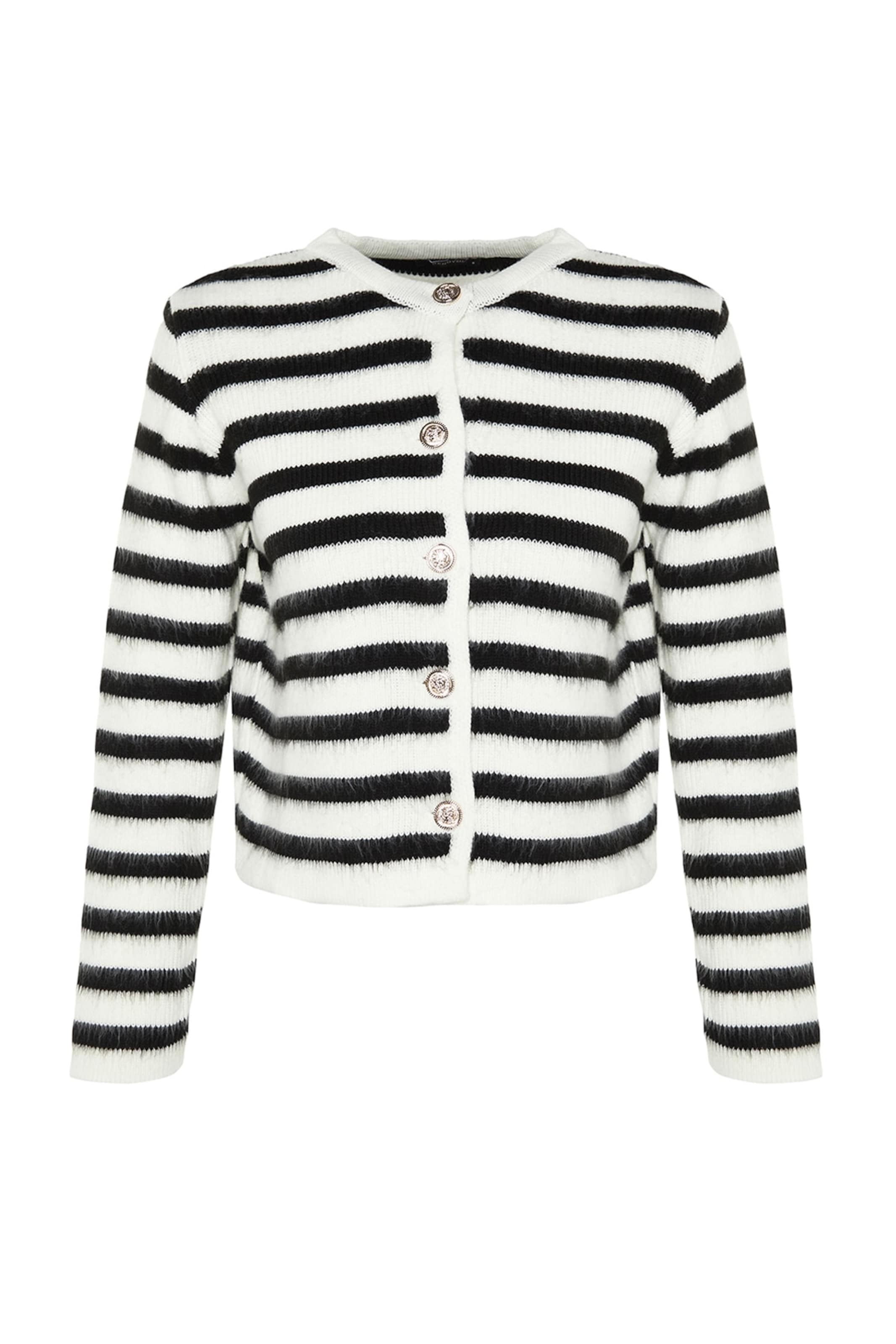 Trendyol Knit cardigan in XS in Ivory / Black, Item view