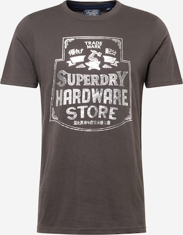 Superdry T-Shirt in Grau: predná strana