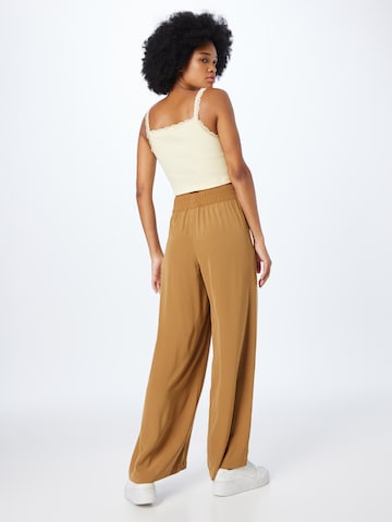 Wide Leg Pantalon WEEKDAY en marron