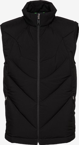 BOSS Green Vest 'Titanium' in Black: front