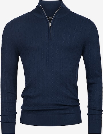 JEFF Pullover 'Camden' in Blau: Vorderseite