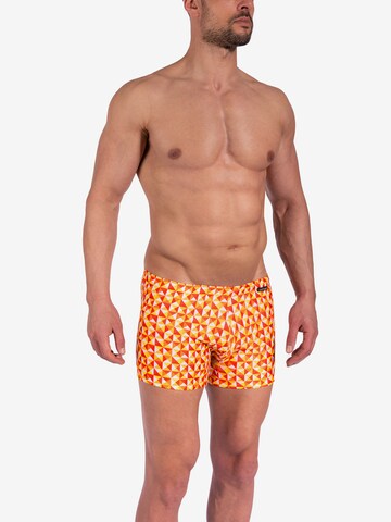 Shorts de bain ' BLU2350 Beachtrunks ' Olaf Benz en orange : devant