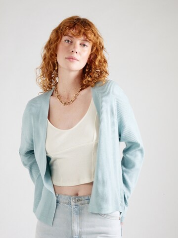 QS Knit Cardigan in Blue: front