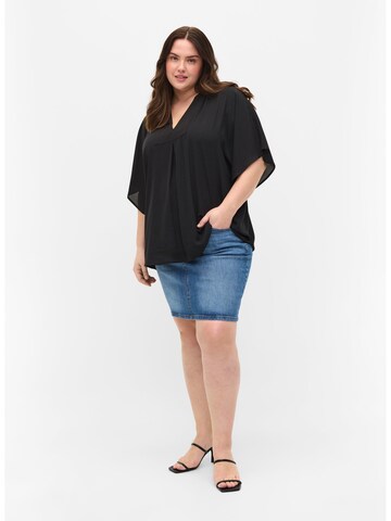 Zizzi - Blusa 'VIOLA' em preto