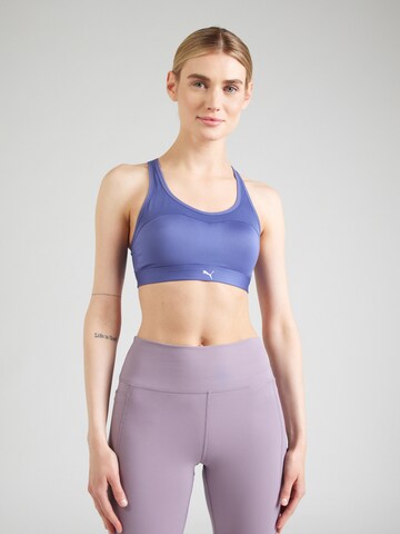 PUMA - Soutien Bustier Soutien de desporto 'MOVE STRONG' em azul: frente