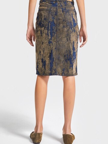 IT'S BASIC Rok 'Midi Denim Skirt' in Blauw