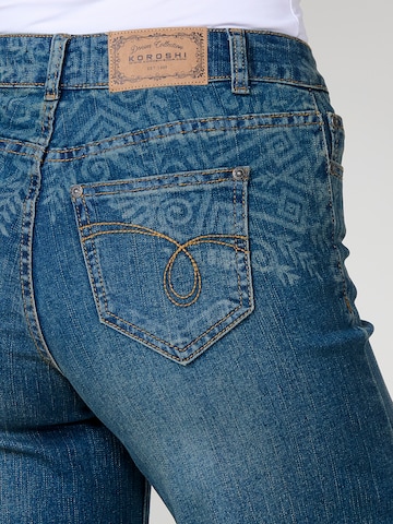 KOROSHI Bootcut Jeans in Blauw