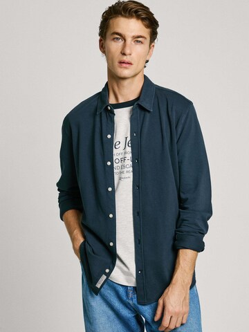 Coupe regular Chemise 'ABEL' Pepe Jeans en bleu : devant