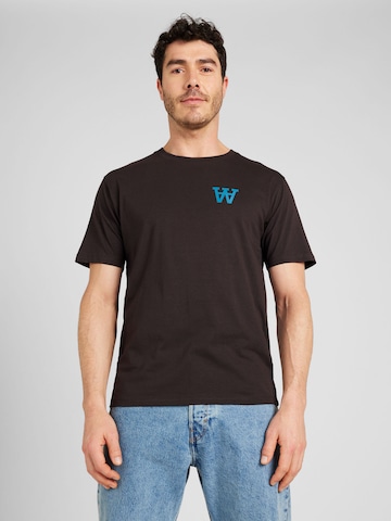 WOOD WOOD - Camiseta en negro: frente