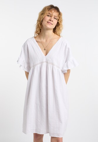 DreiMaster Vintage - Vestido 'Zitha' en blanco: frente