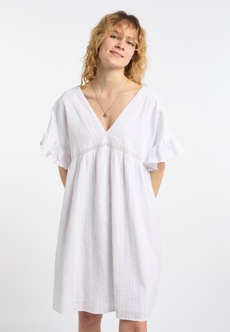 DreiMaster Vintage Dress 'Zitha' in White: front