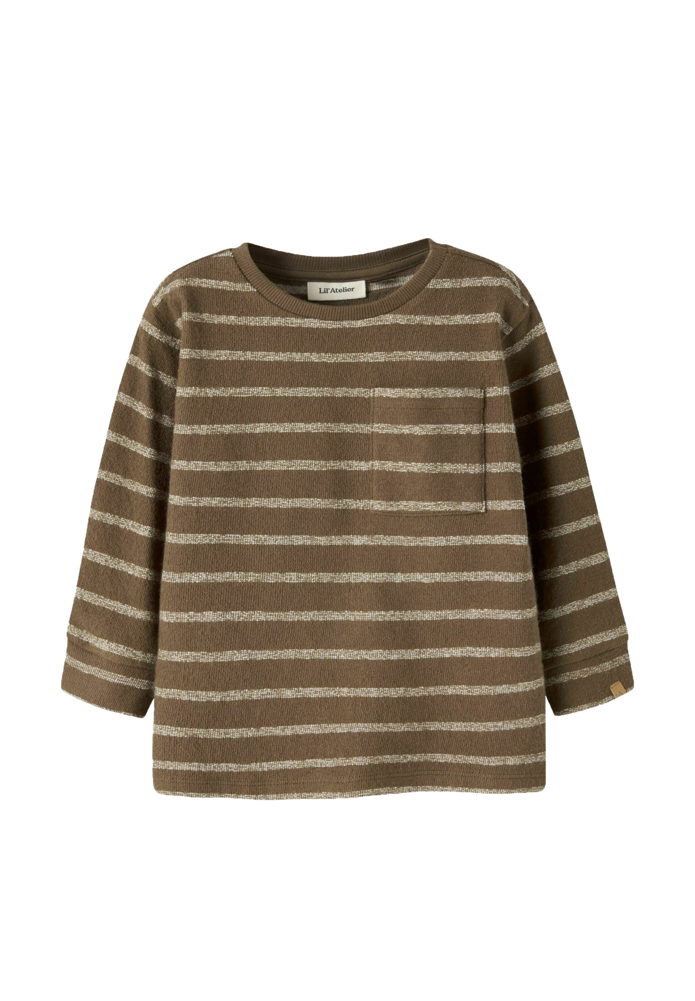 Lil'Atelier - Camiseta 'NMMOBY' en marrón: frente