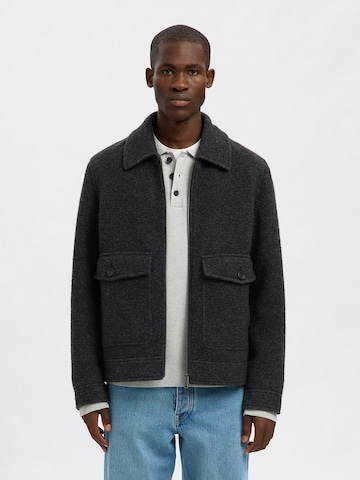 SELECTED Between-Season Jacket 'SLHJAKOB' in Grey: front