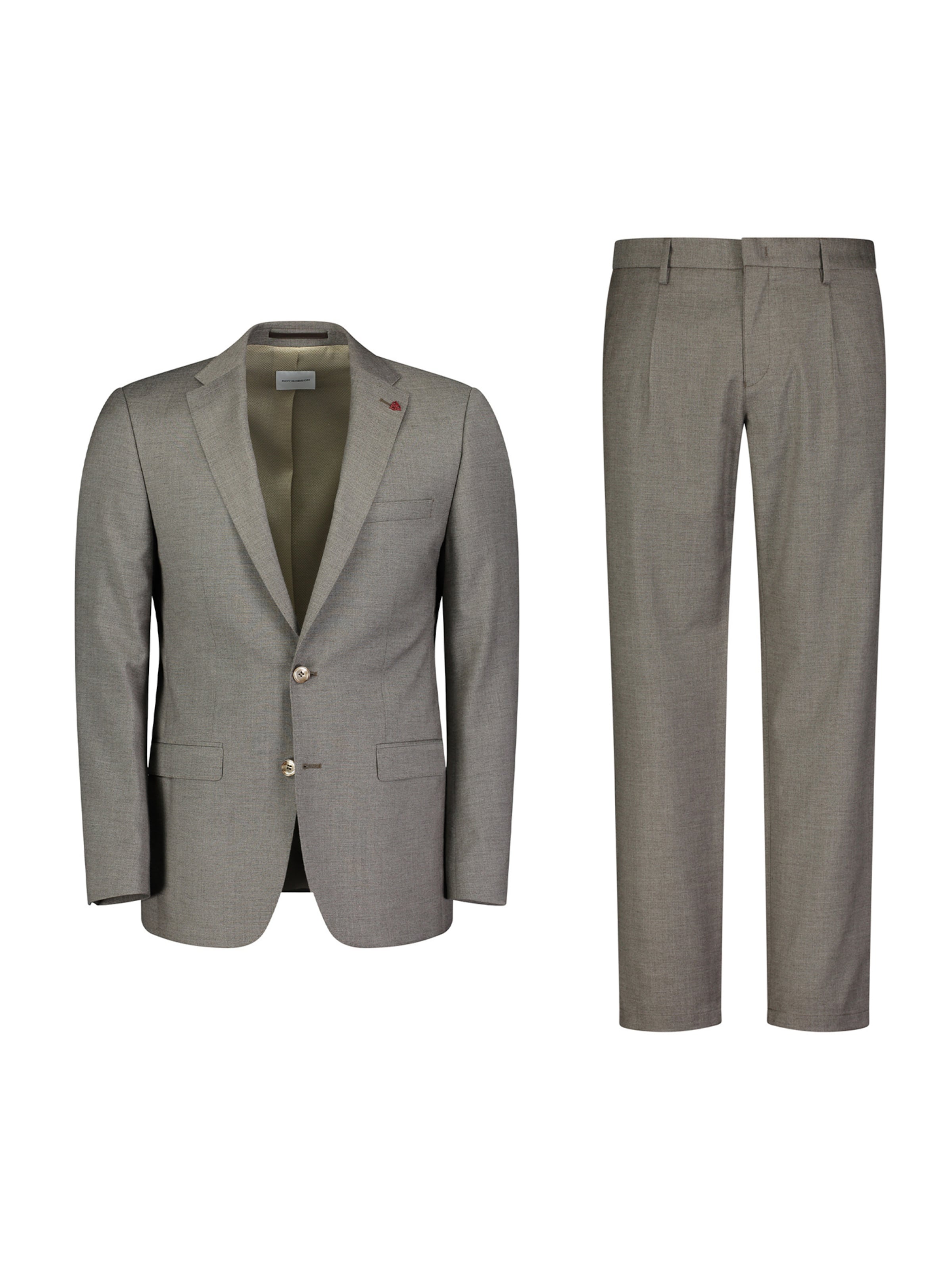 ROY ROBSON Slimfit Pak in Beige: voorkant