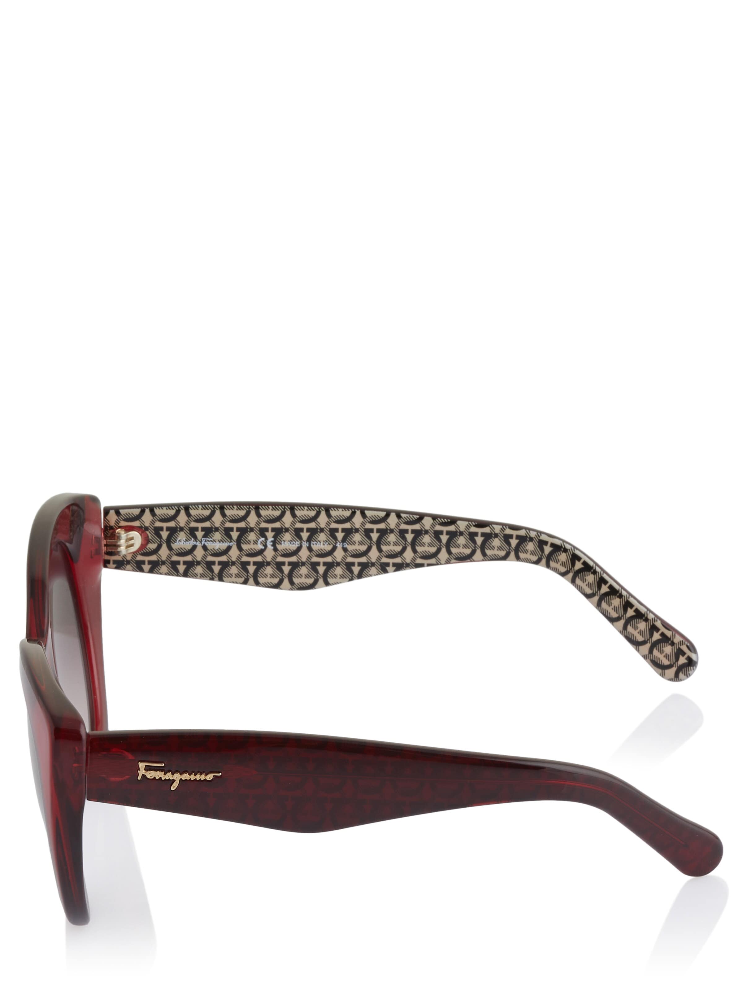 FERRAGAMO Sunglasses 'Ferragamo Sonnenbrille' in Red