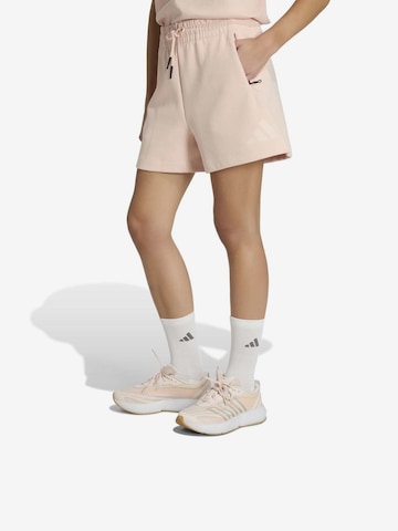 rožinė ADIDAS SPORTSWEAR Laisvas Sportinės kelnės 'Z.N.E.': priekis