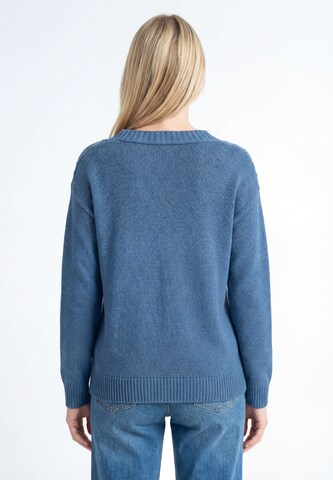 MIMO Gebreid vest 'Classic Look' in Blauw