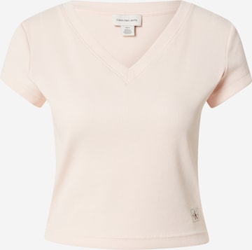 Calvin Klein Jeans Футболка в Ярко-розовый: спереди