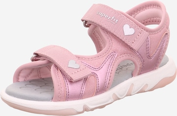 SUPERFIT Sandaalit 'PEBBLES' värissä vaaleanpunainen: etupuoli