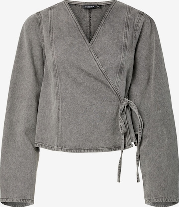 Chemisier PIECES en gris : devant