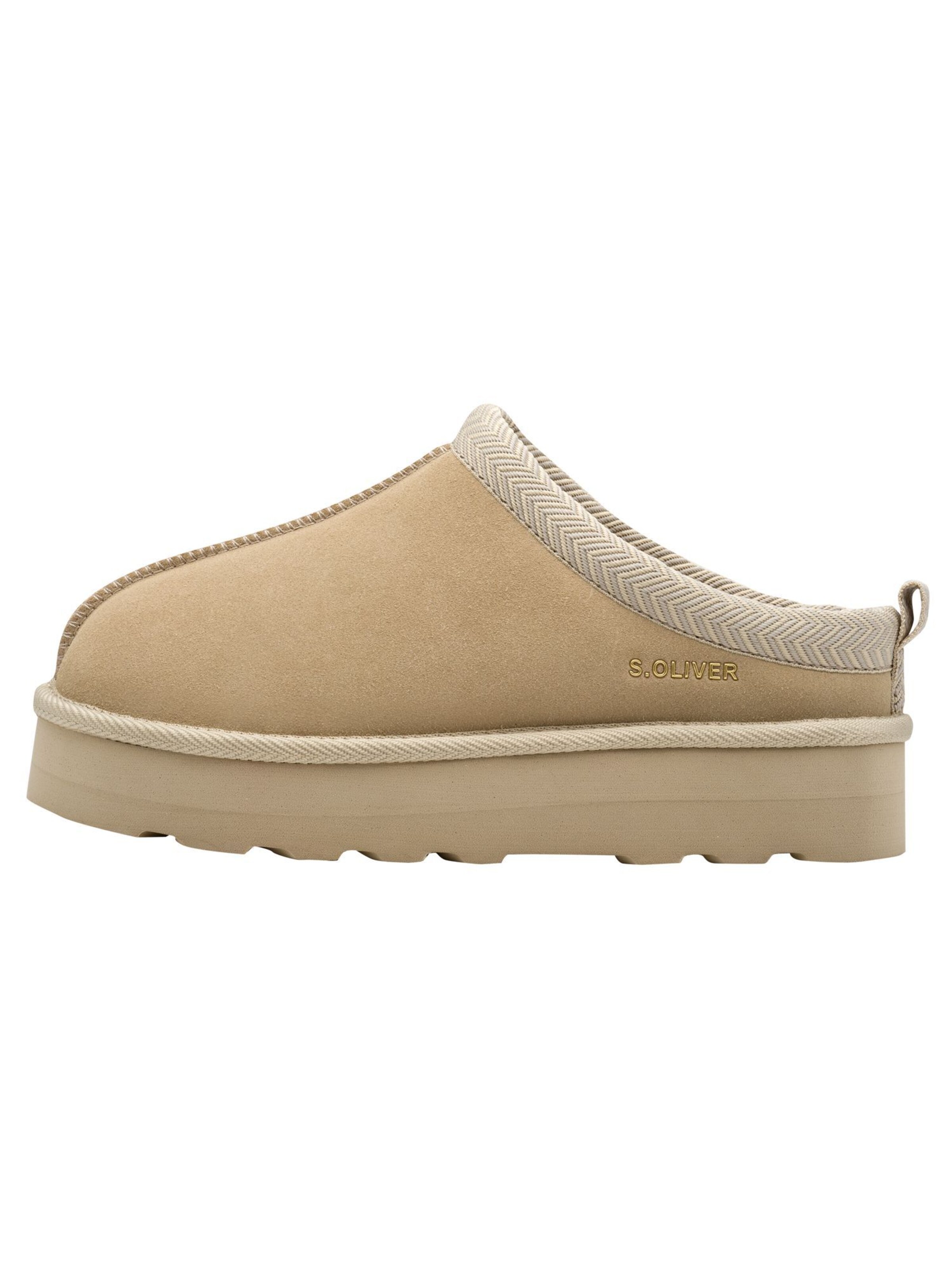 s.Oliver Boots in Beige: Vorderseite