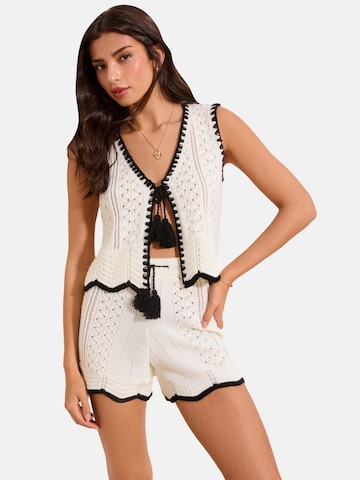 Gilet in maglia di Lipsy in beige: frontale