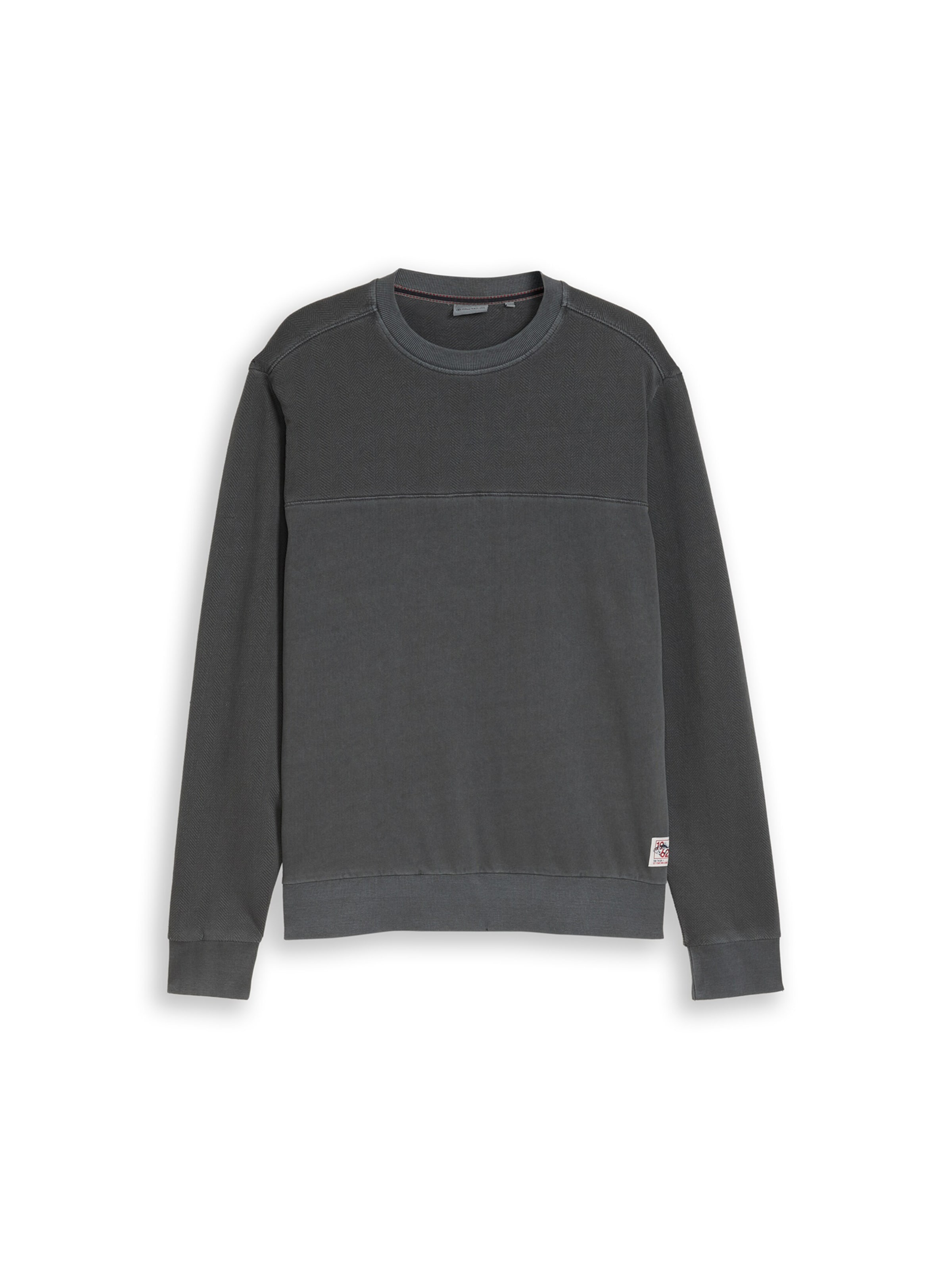 TOM TAILOR Sweatshirt in Grau: Vorderseite