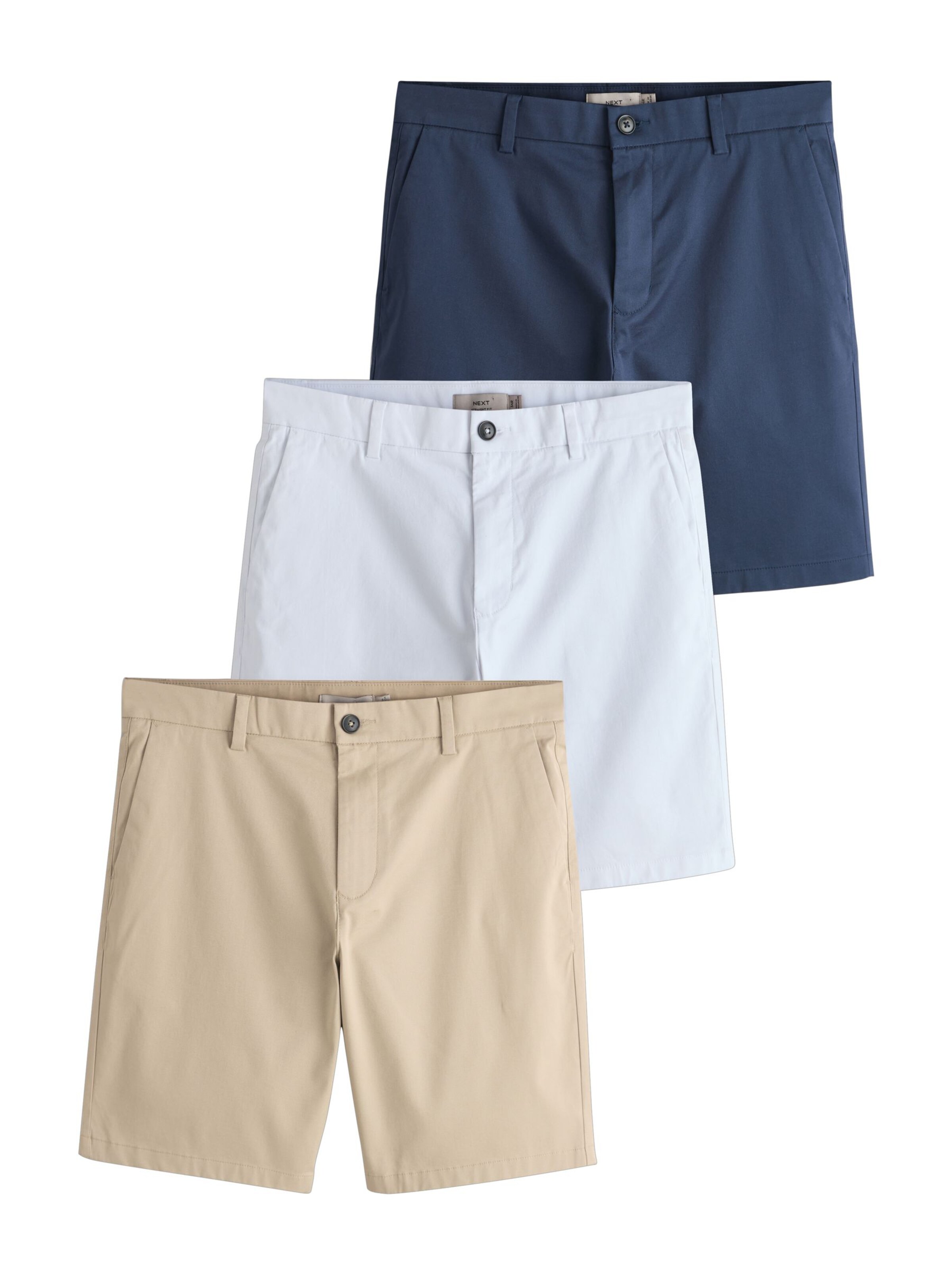 Next Regular Shorts in Mischfarben: Vorderseite