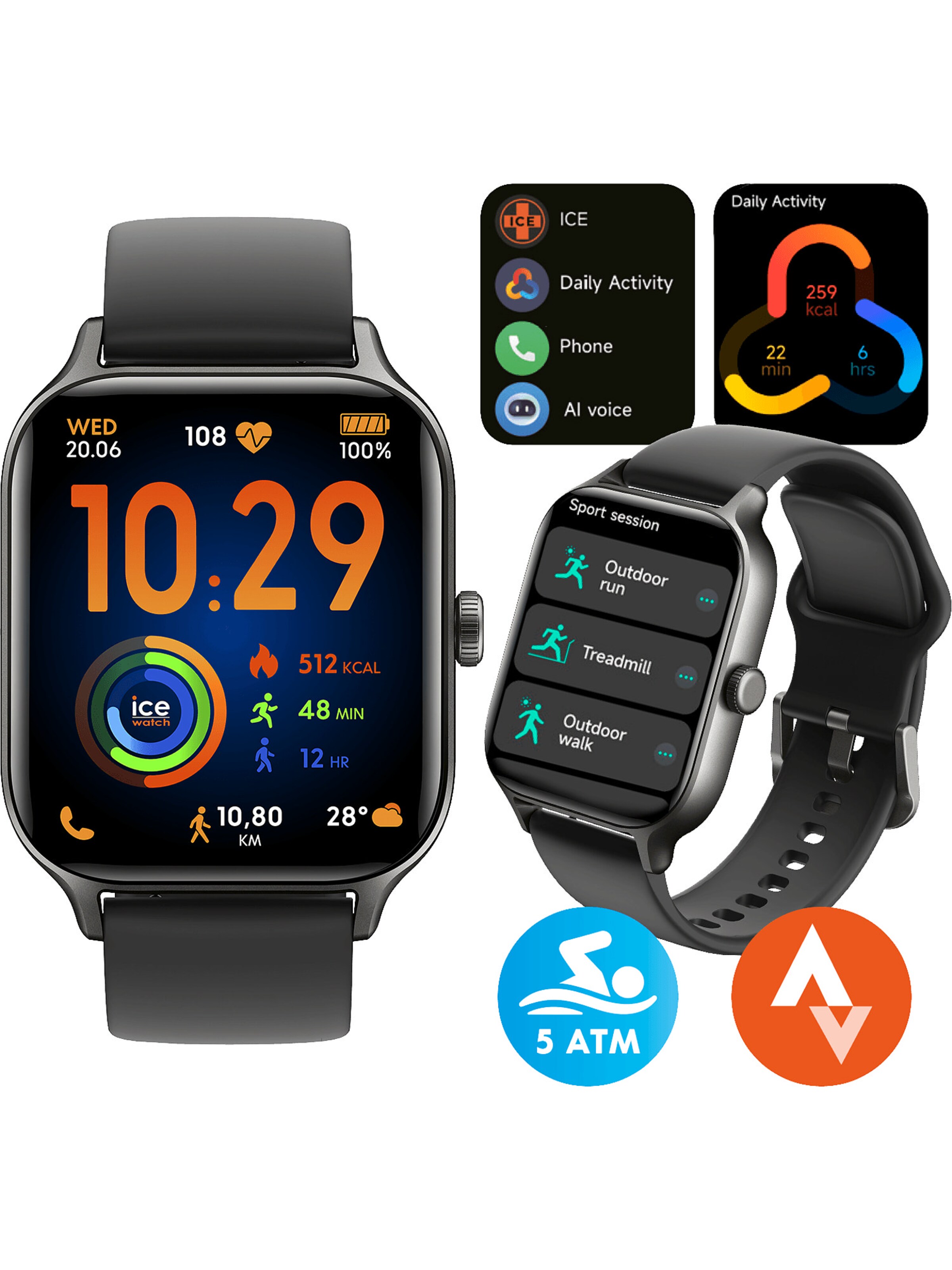 ICE WATCH Digital Watch in Black